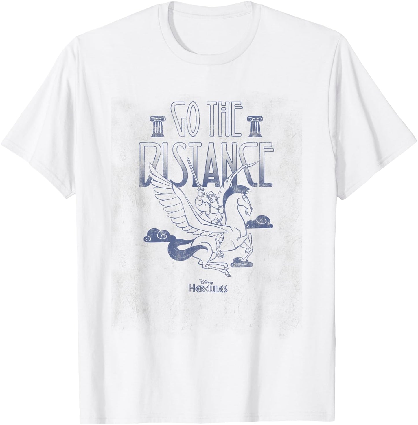 Disney Hercules Go The Distance Pegasus & Hercules T-Shirt - T-Shirt | White