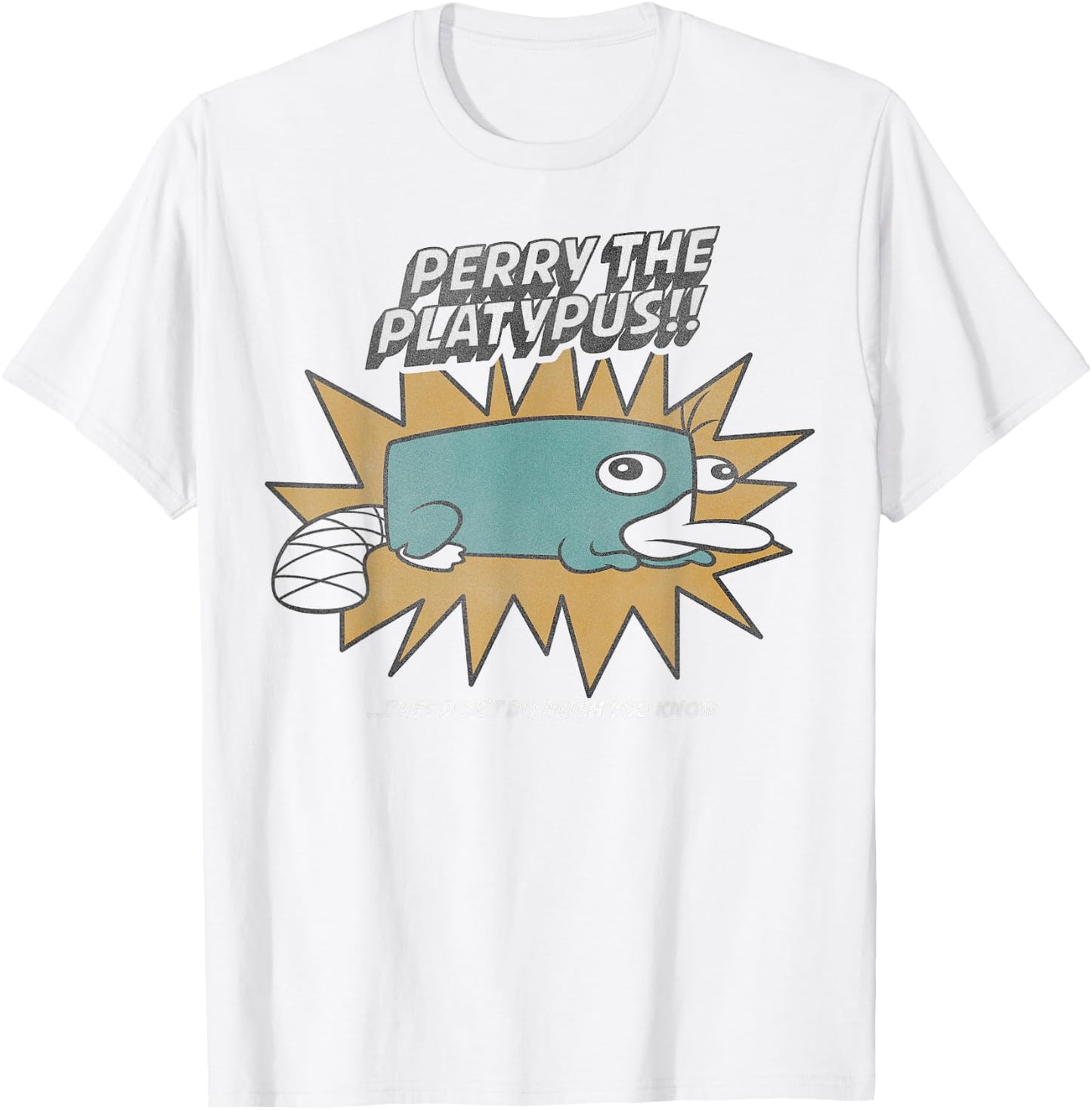 Disney Phineas and Ferb Perry The Platypus Small T-Shirt - T-Shirt | White