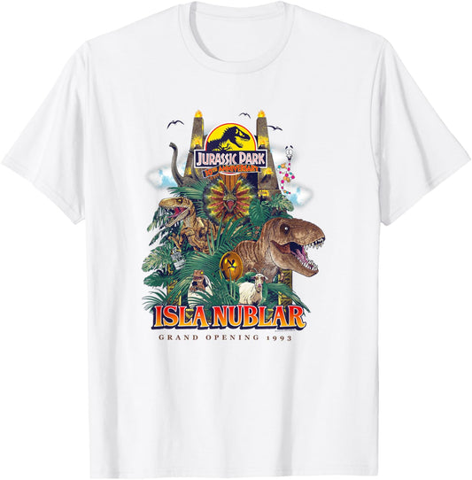 Jurassic Park 30th Anniversary Grand Opening T-Shirt - T-Shirt | White