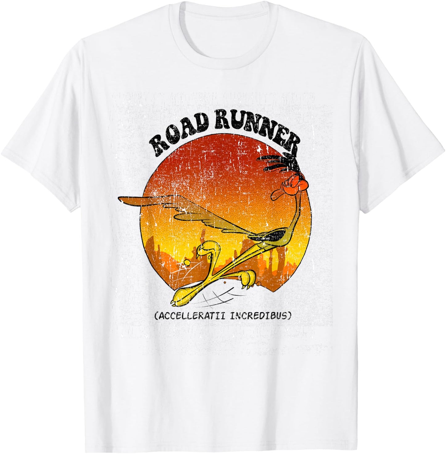 Looney Tunes Road Runner Accelleratii Incredibus T-Shirt - T-Shirt | White