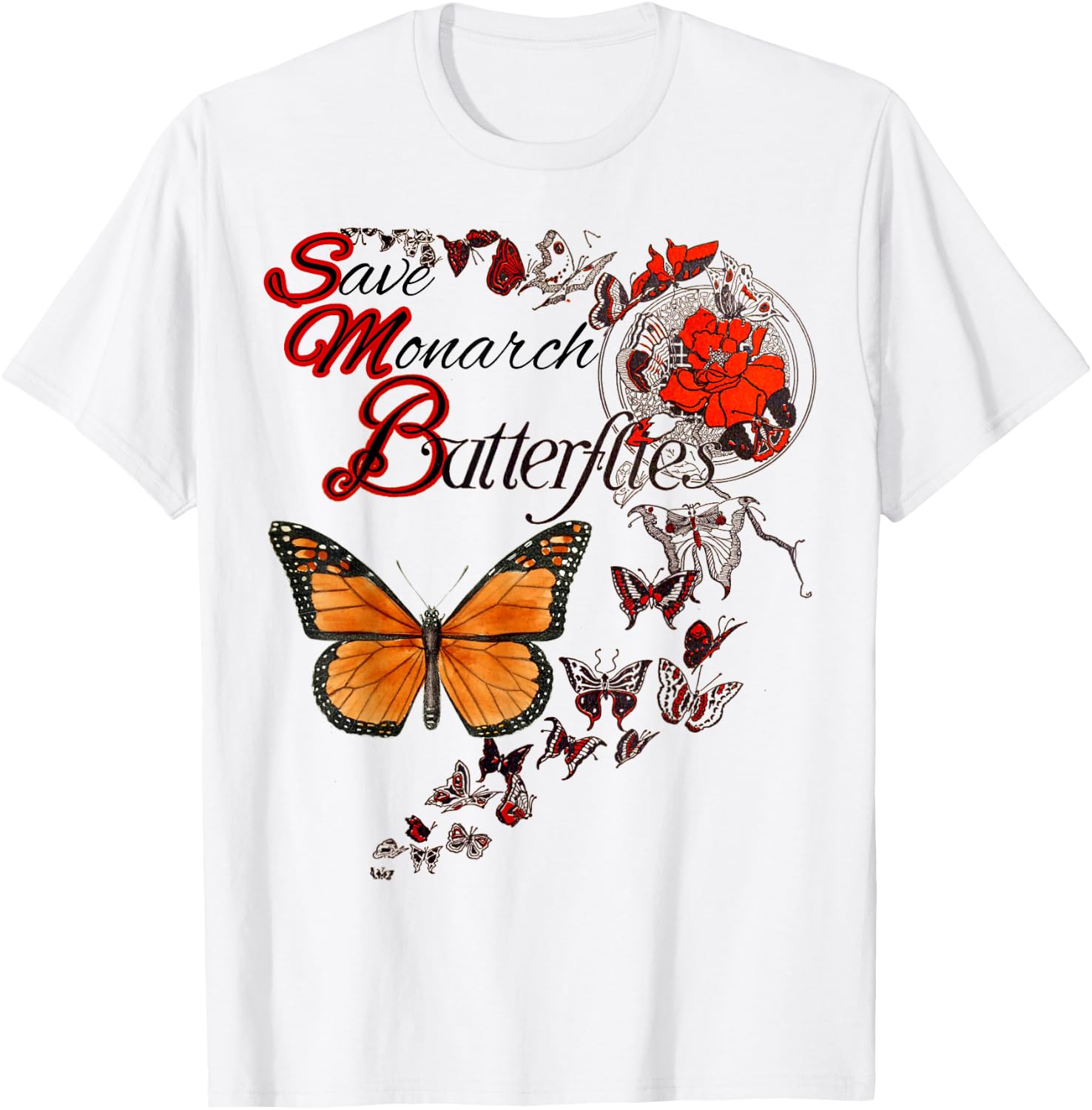 Save Monarch Butterfly T-Shirt - T-Shirt | White