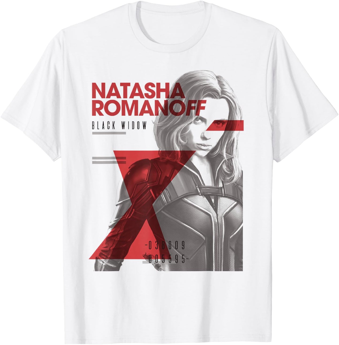 Marvel Black Widow Natasha Romanoff Portrait T-Shirt - T-Shirt | White