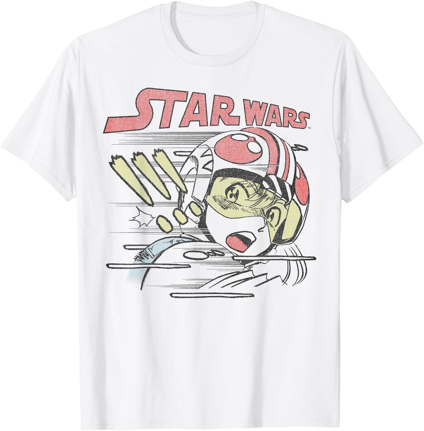 Star Wars Anime Style Luke Skywalker T-Shirt - T-Shirt | White