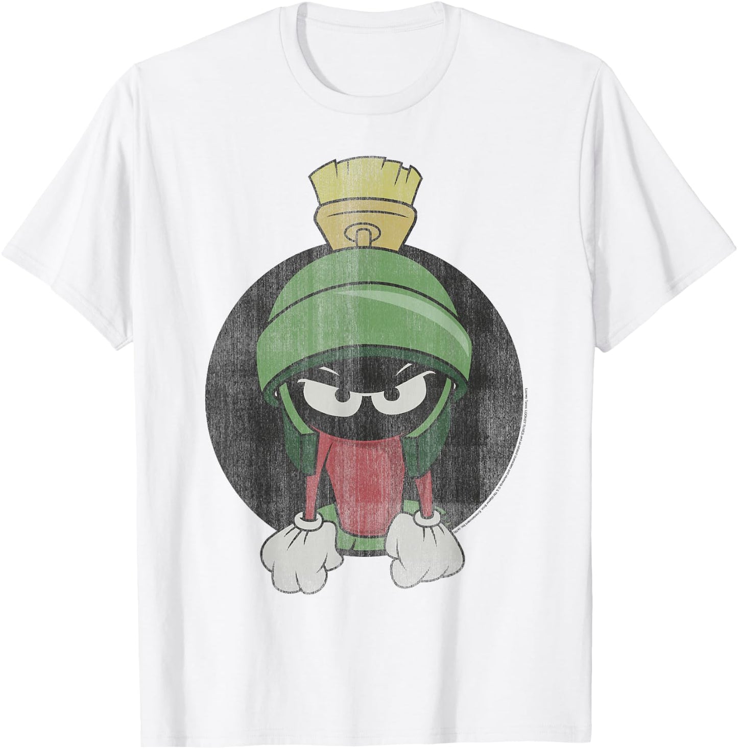 Looney Tunes Marvin The Martian Angry Portrait Small T-Shirt - T-Shirt | White