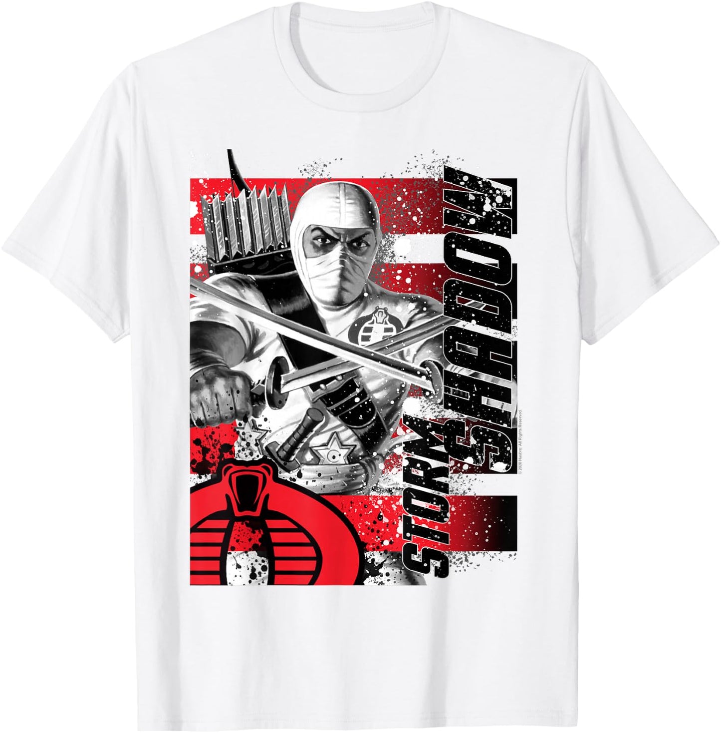 G.I. Joe Storm Shadow Paint Splatter Logo T-Shirt - T-Shirt | White