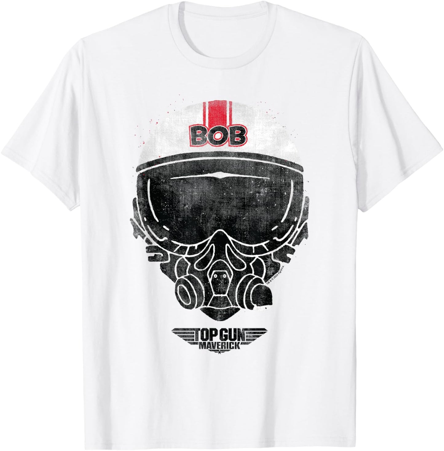 Top Gun Bob Helmet T-Shirt - T-Shirt | White