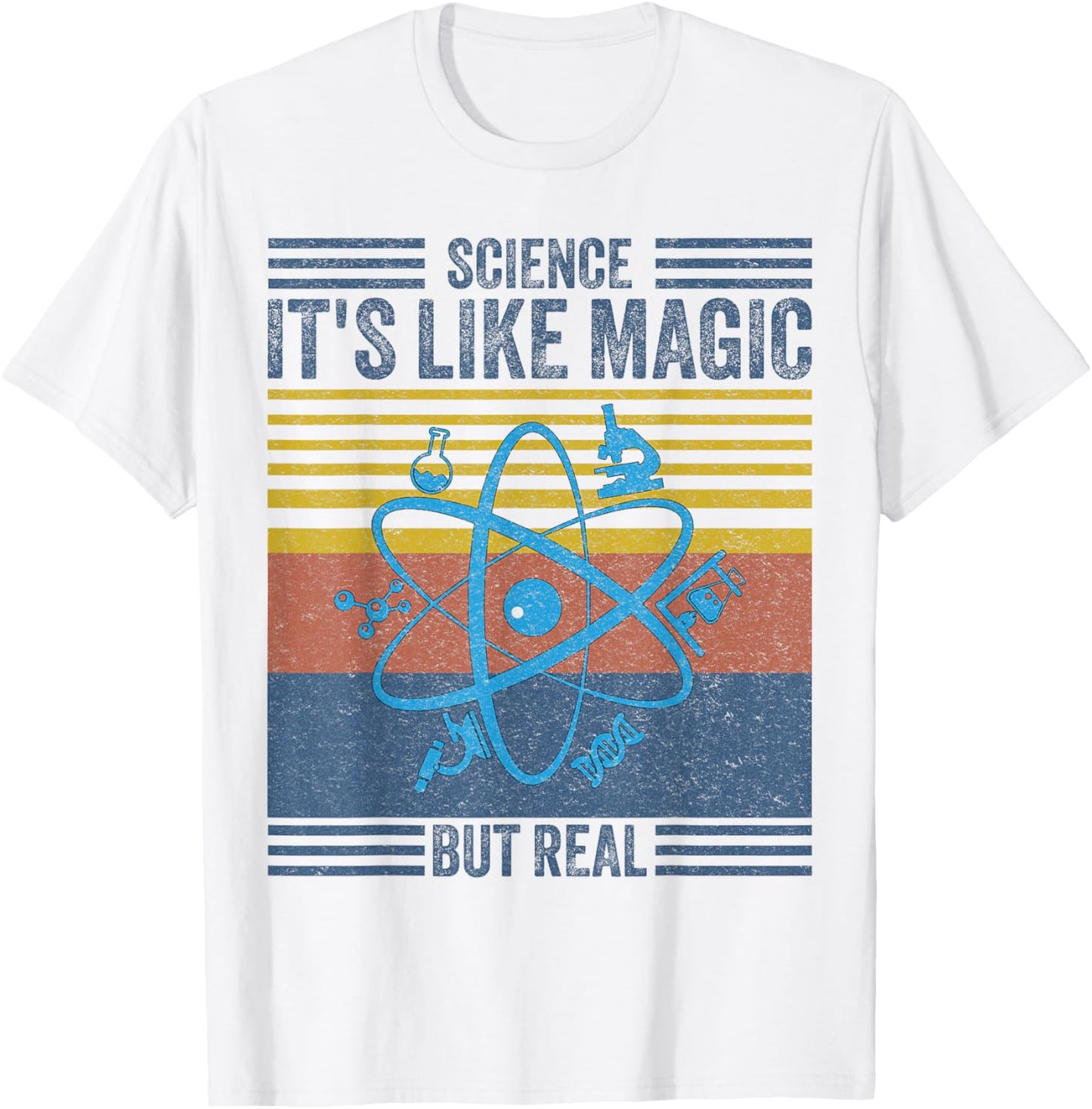 Science It's Like Magic But Real Science Teacher Geek Nerd Men Women Girls Kids T-Shirt - T-Shirt | White