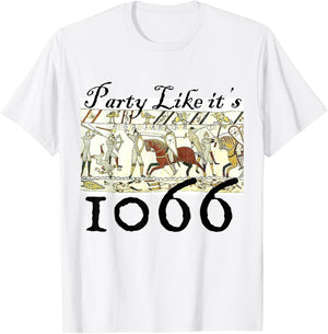 Medieval Bayeux Tapestry, Quirky Historic Funny Small T-Shirt - T-Shirt | White