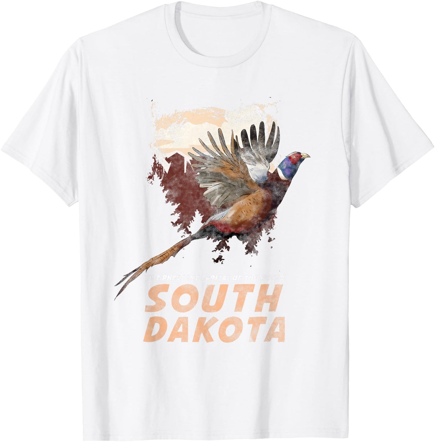 Pheasant Hunting t Upland Midwest outdoorsmen T-Shirt - T-Shirt | White