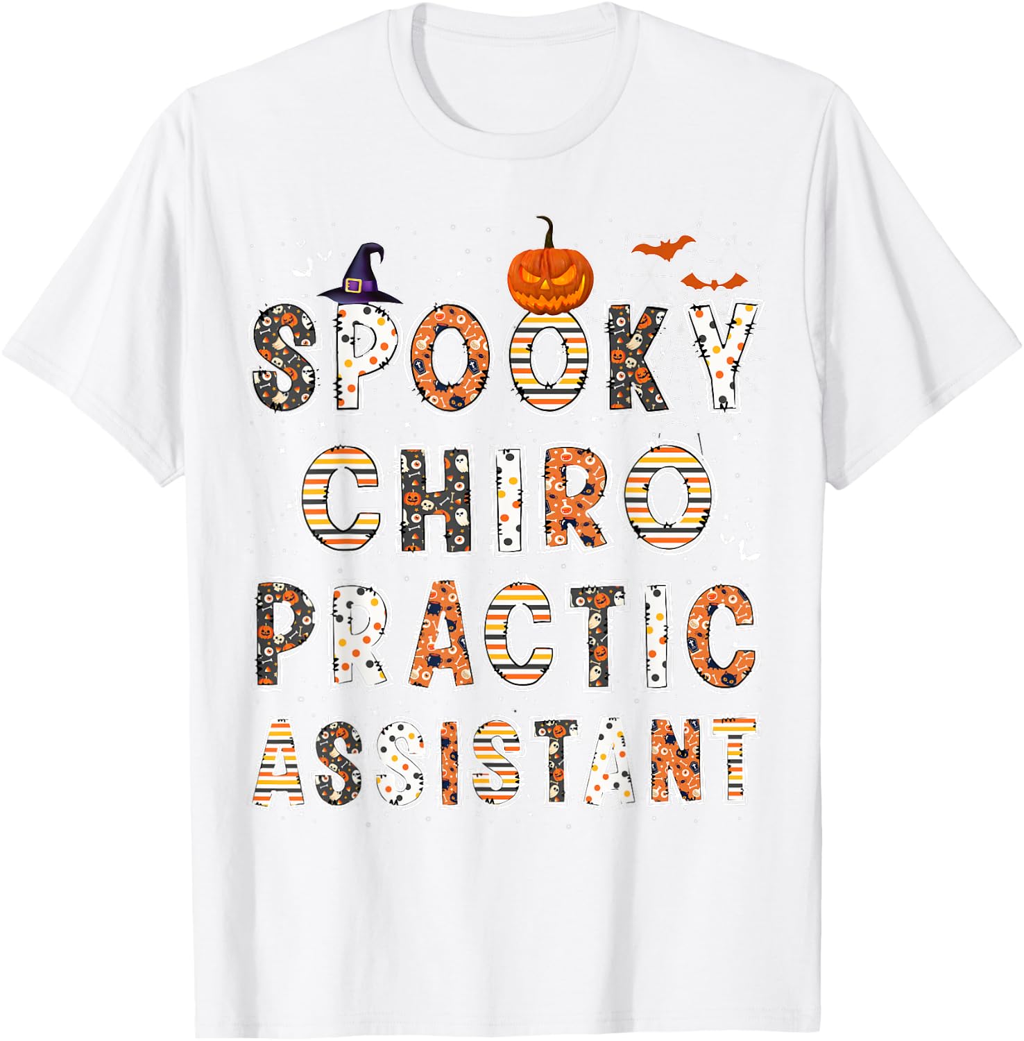 Spooky Chiropractic Assistant Halloween Costume 2023 T-Shirt - T-Shirt | White