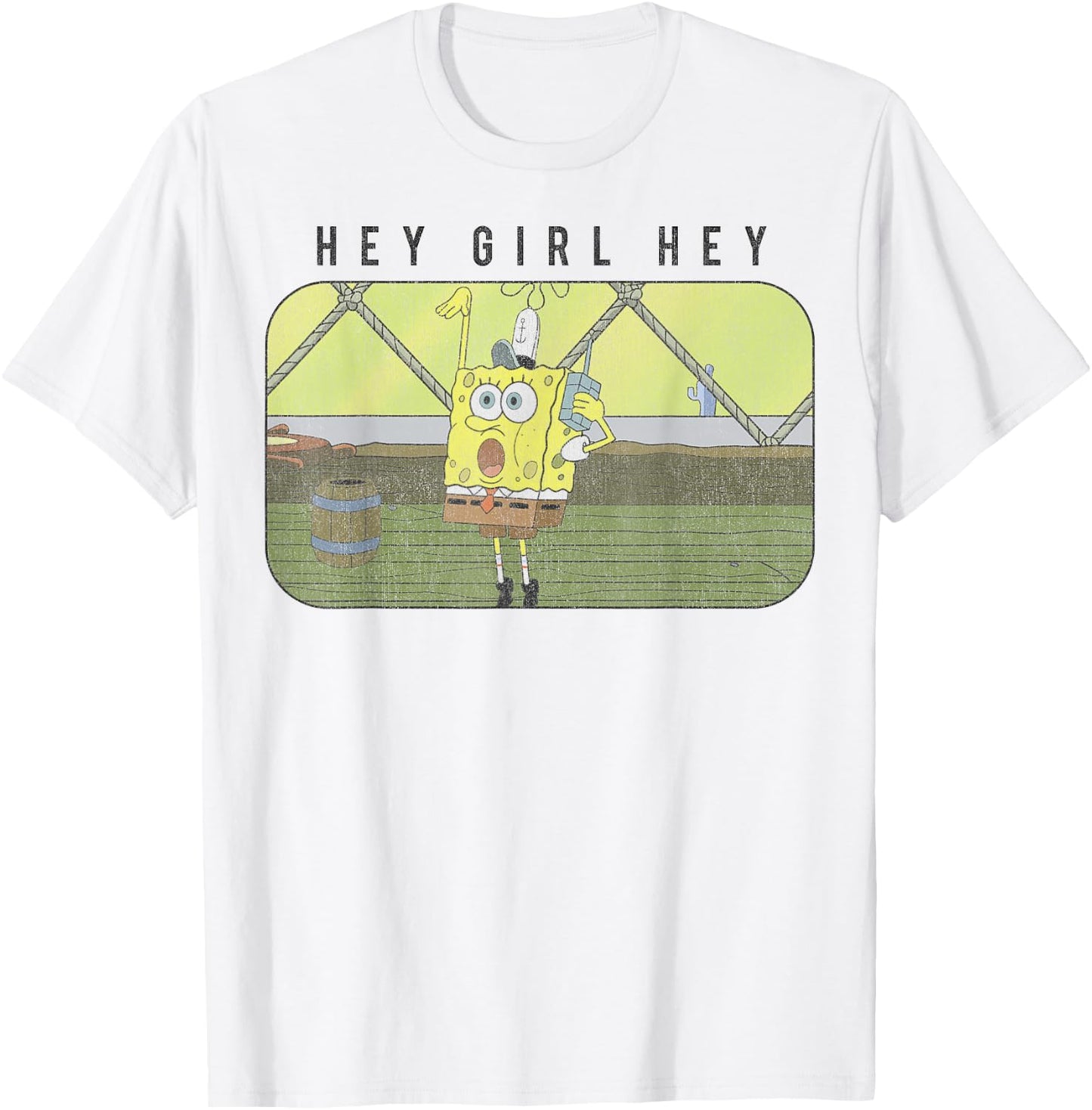 SpongeBob SquarePants Hey Girl Hey T-Shirt - T-Shirt | White