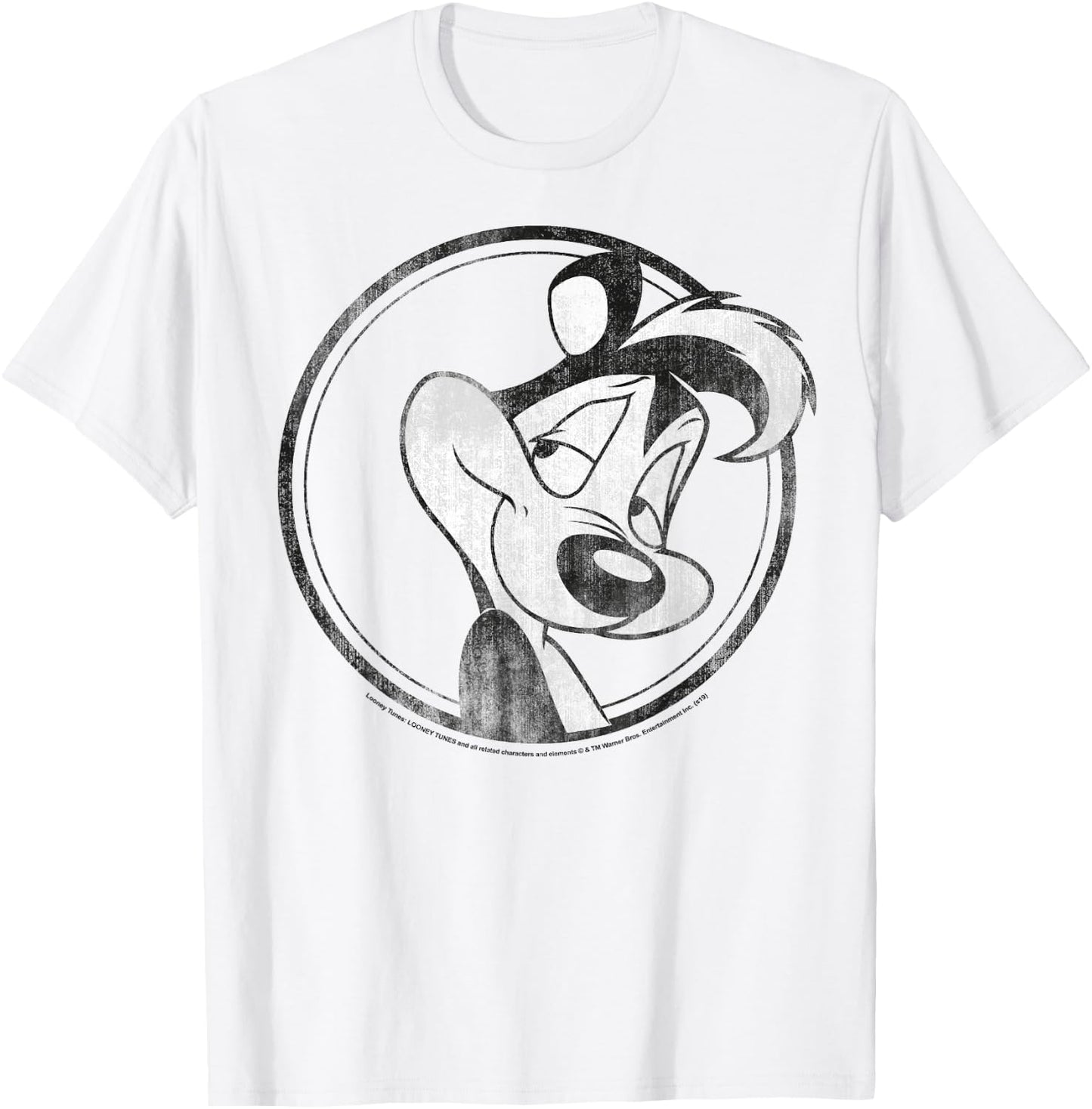 Looney Tunes Pepe Le Pew Simple Portrait T-Shirt - T-Shirt | White