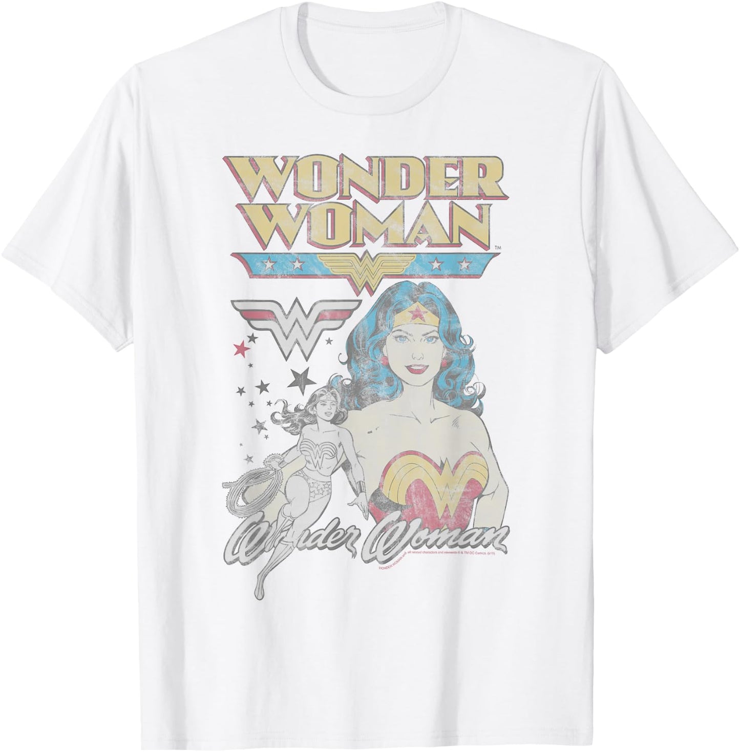 DC Comics Wonder Woman Vintage Small T-Shirt - T-Shirt | White