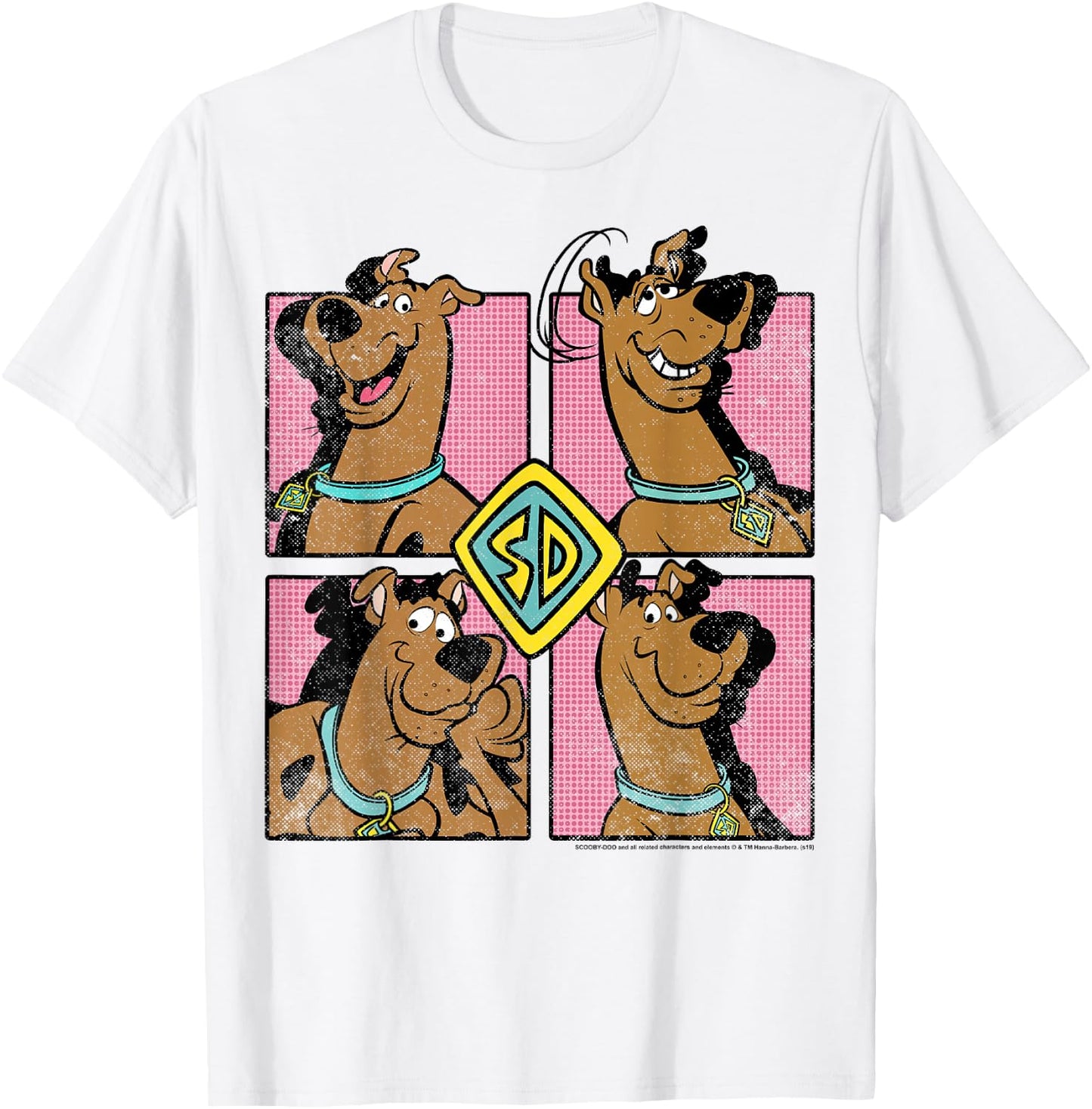 Scooby-Doo Expressions Box Up Small T-Shirt - T-Shirt | White