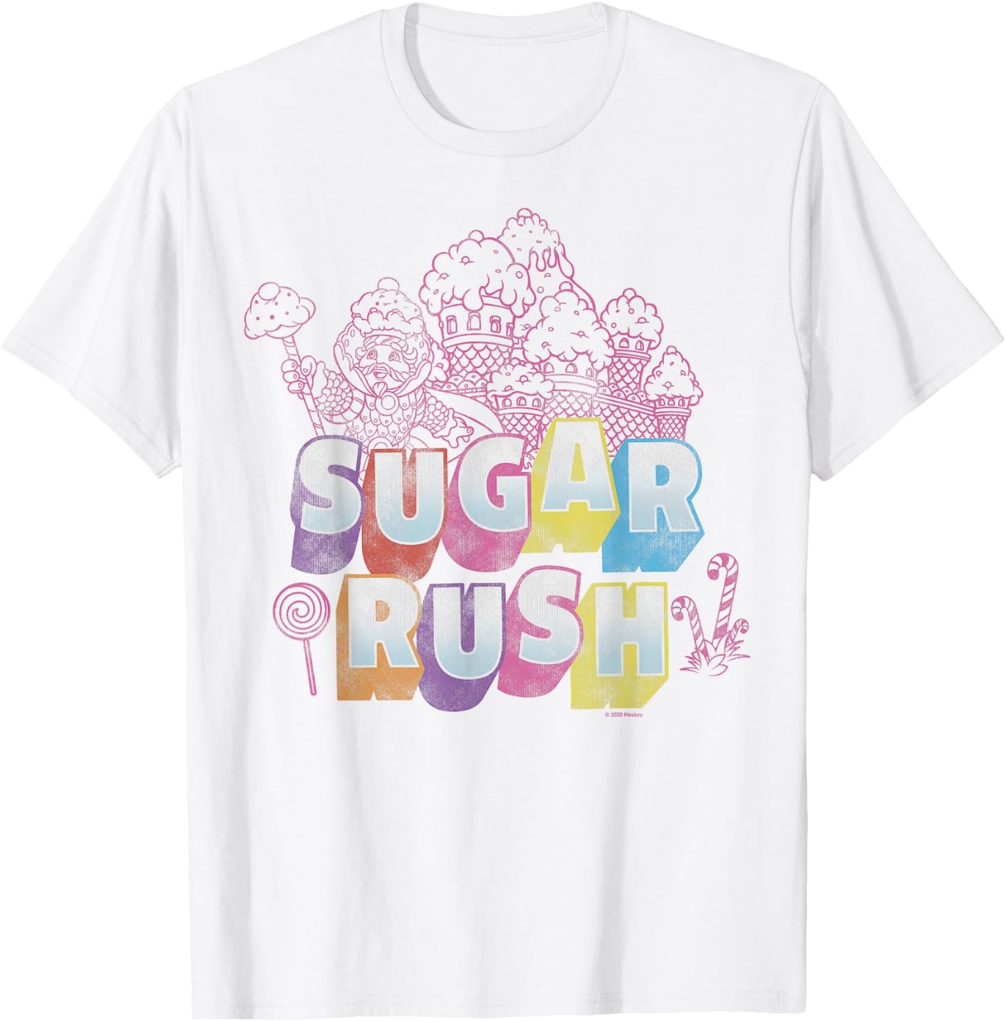 Candy Land Sugar Rush T-Shirt - T-Shirt | White