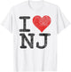 I Love New Jersey I Heart NJ T-Shirt - T-Shirt | White