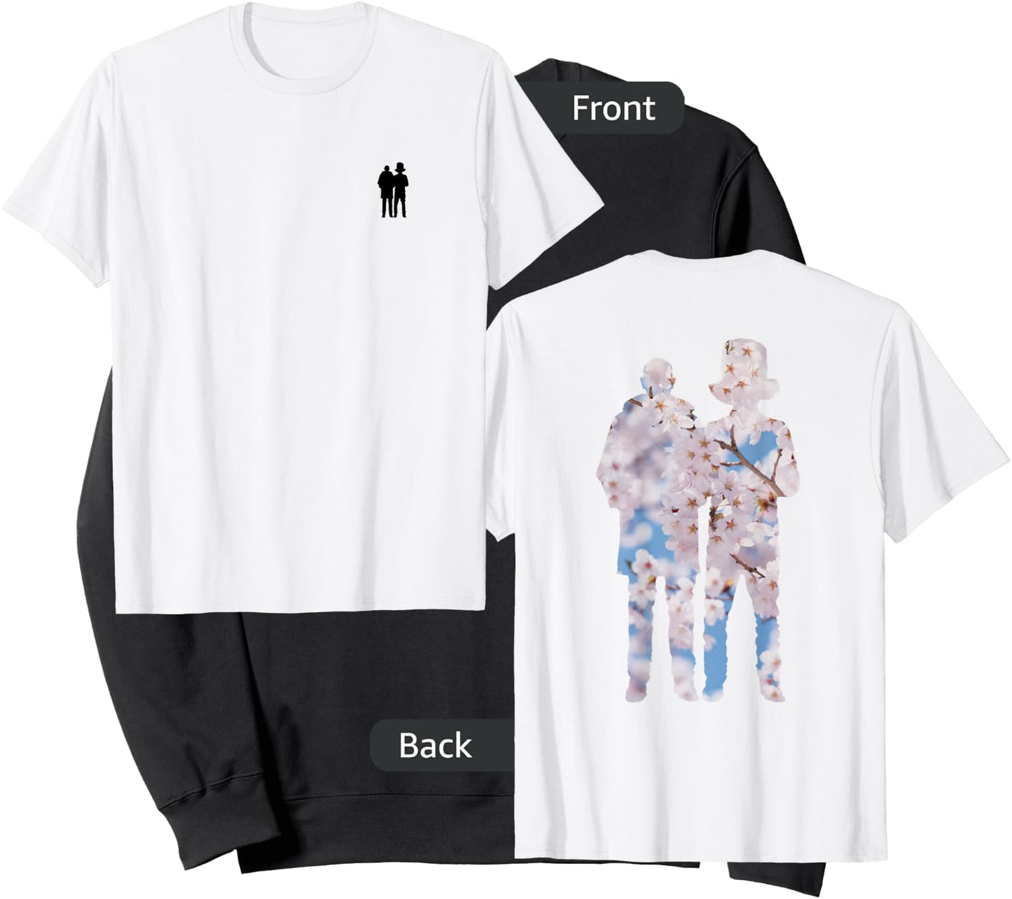 Pet Shop Boys Blossom Silhouette Sweatshirt - Sweatshirt | Black