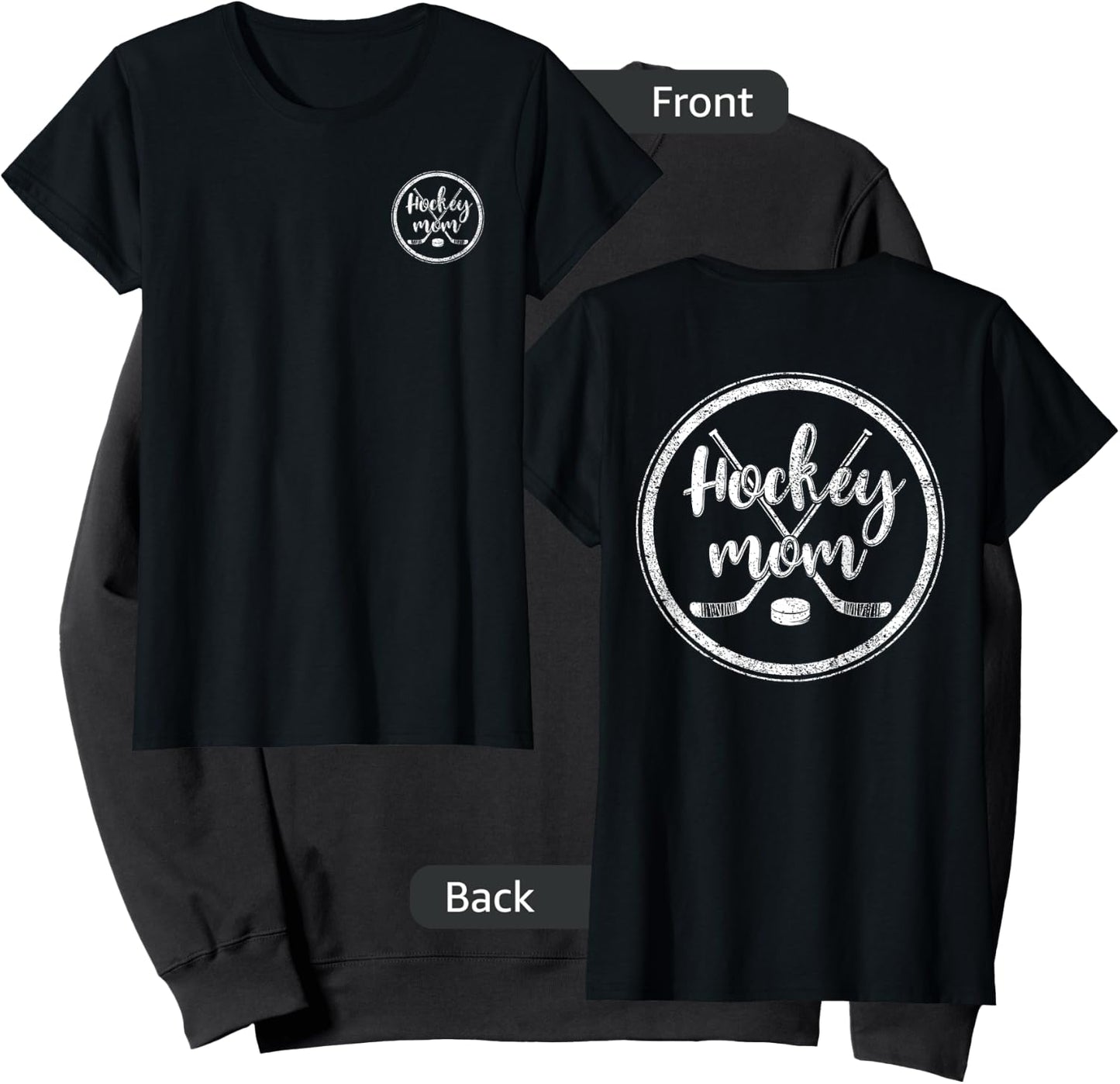 Hockey Mom Winter Sports Ice Hockey Goalie Mommy Sweatshirt - Sweatshirt | Black