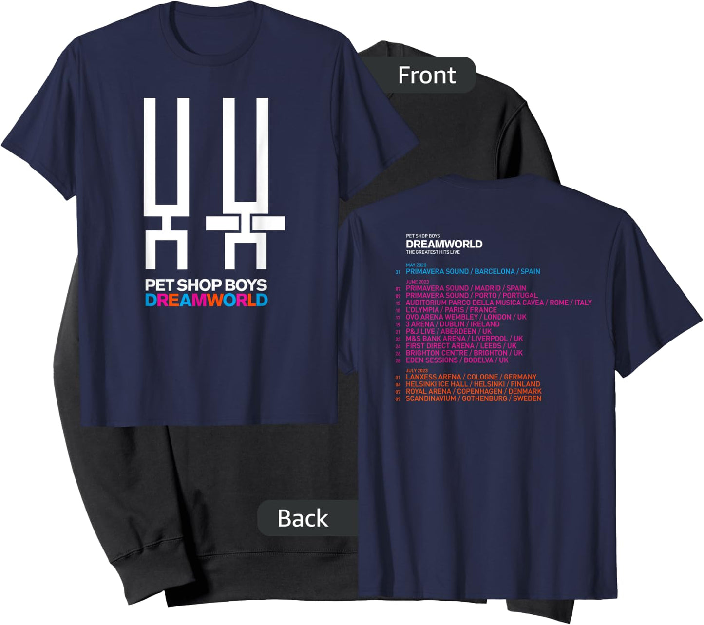 Pet Shop Boys Dreamworld Tour Sweatshirt - Sweatshirt | Black