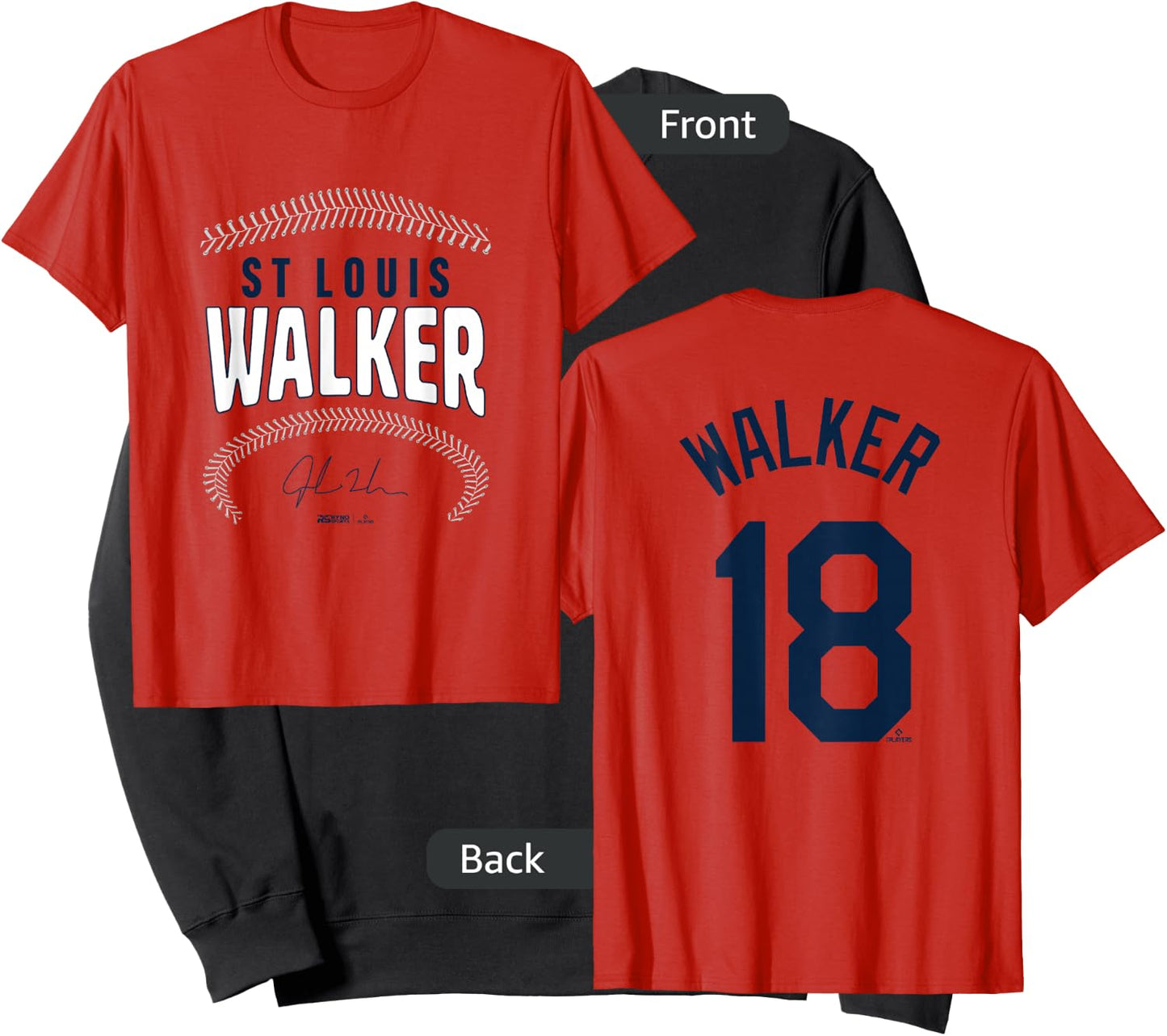 Jordan Walker St. Louis Baseball Name & Number (Front&Back) Sweatshirt - Sweatshirt | Black
