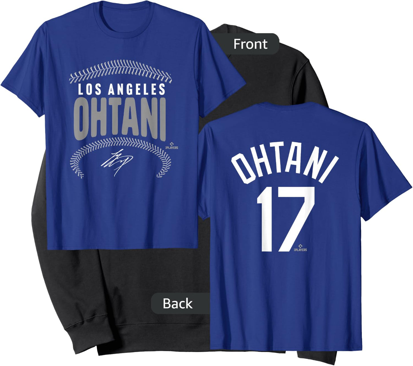 Shohei Ohtani Los Angeles Name & Number (Front & Back) MLBPA Sweatshirt - Sweatshirt | Black
