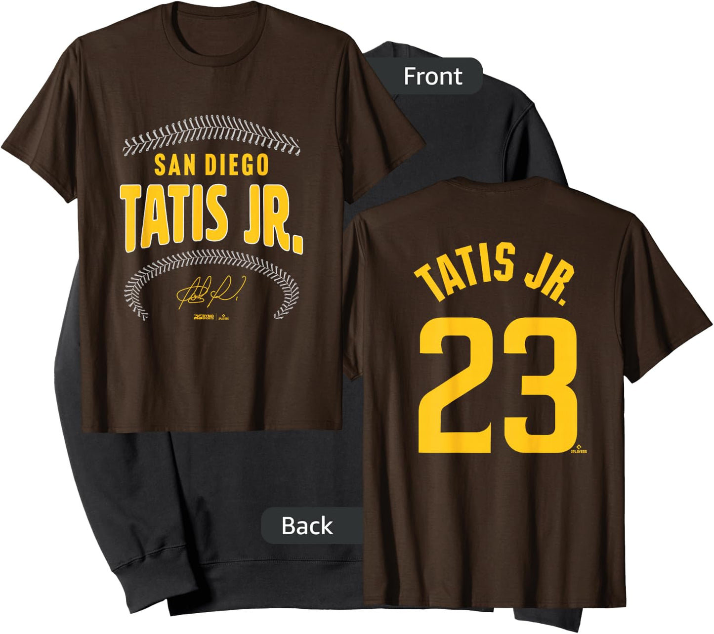 Fernando Tatis Jr. San Diego Name & Number (Front & Back) Sweatshirt - Sweatshirt | Black