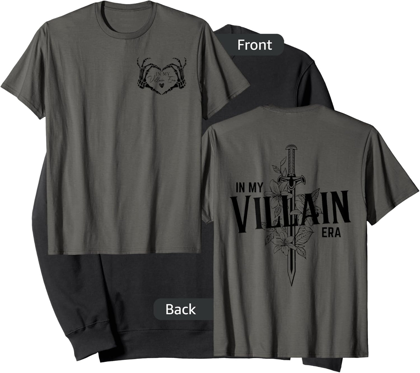 Double Sided Dark Romance Enemies To Lover In My Villain Era Sweatshirt - Sweatshirt | Black