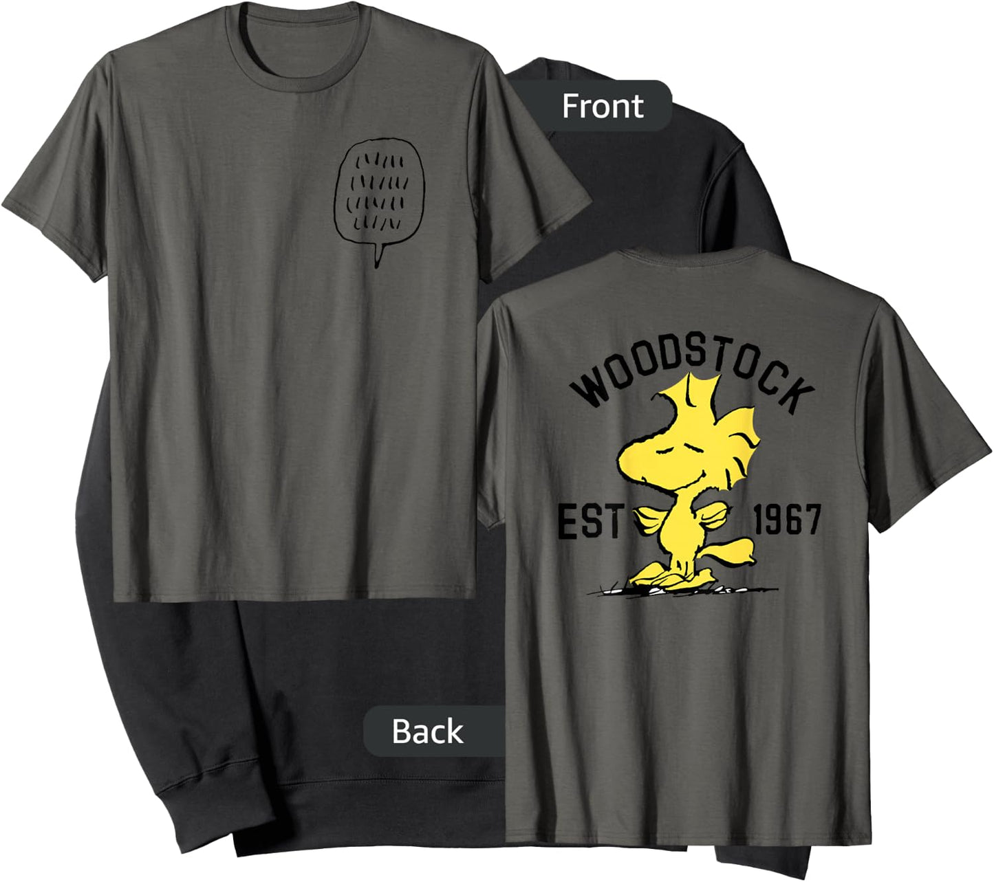 Peanuts Woodstock Talking Sweatshirt - Sweatshirt | Black