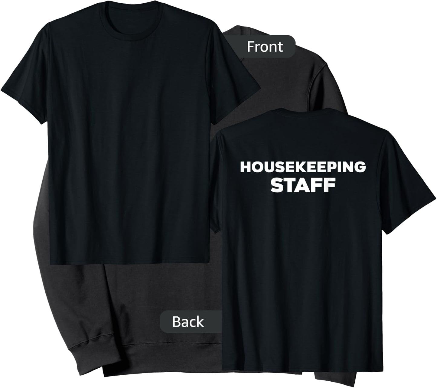 Housekeeping Staff | Back Side Uniform | Costume Sweatshirt - Sweatshirt | Black