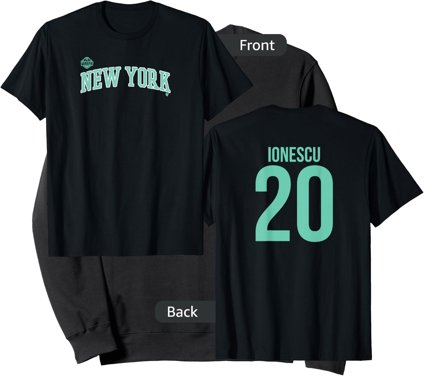 Sabrina Ionescu #20 - Number on Back - New York Basketball Sweatshirt - Sweatshirt | Black