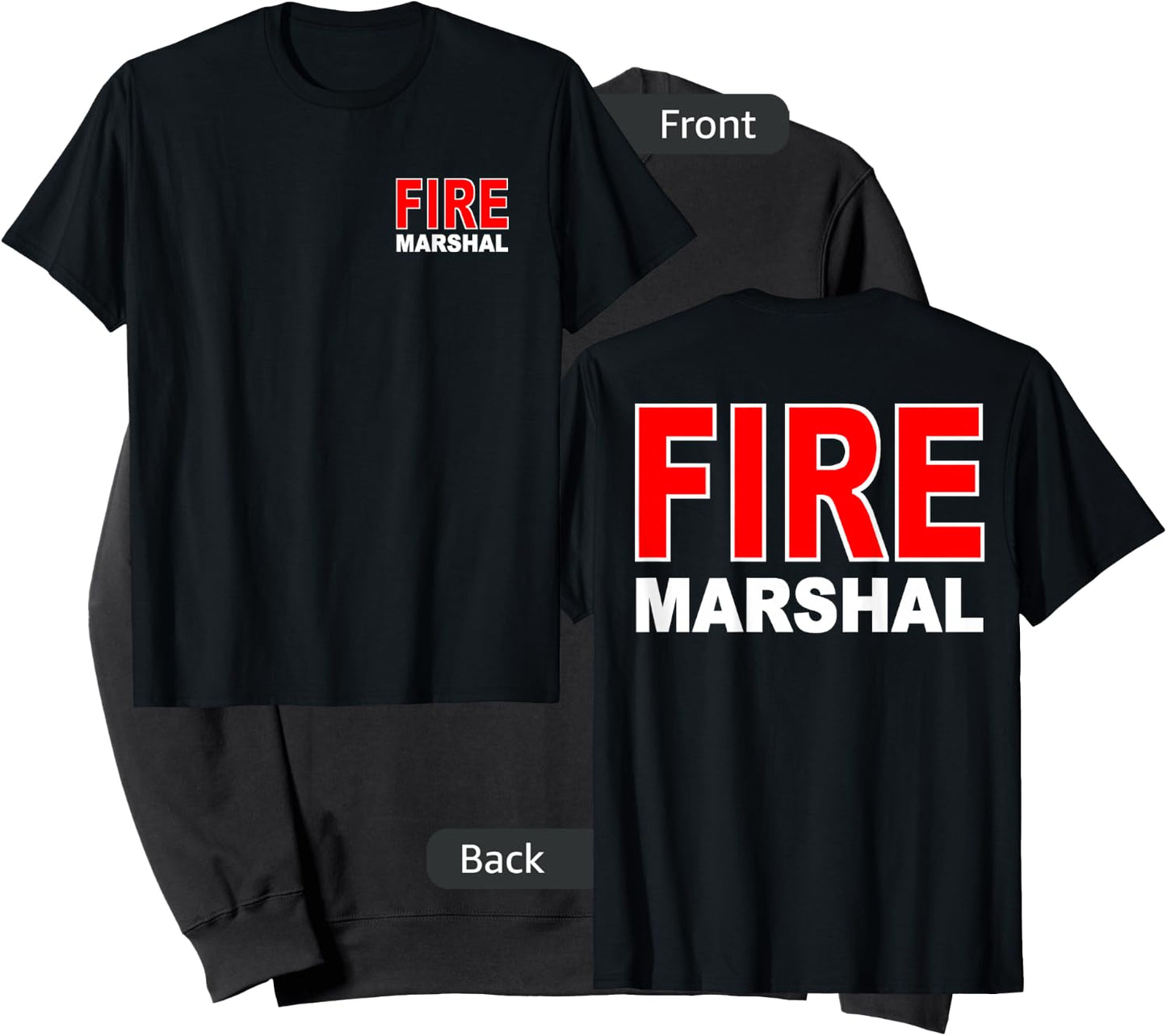 Fire Marshal Investigator Commissioner Firefighter Sweatshirt - Sweatshirt | Black