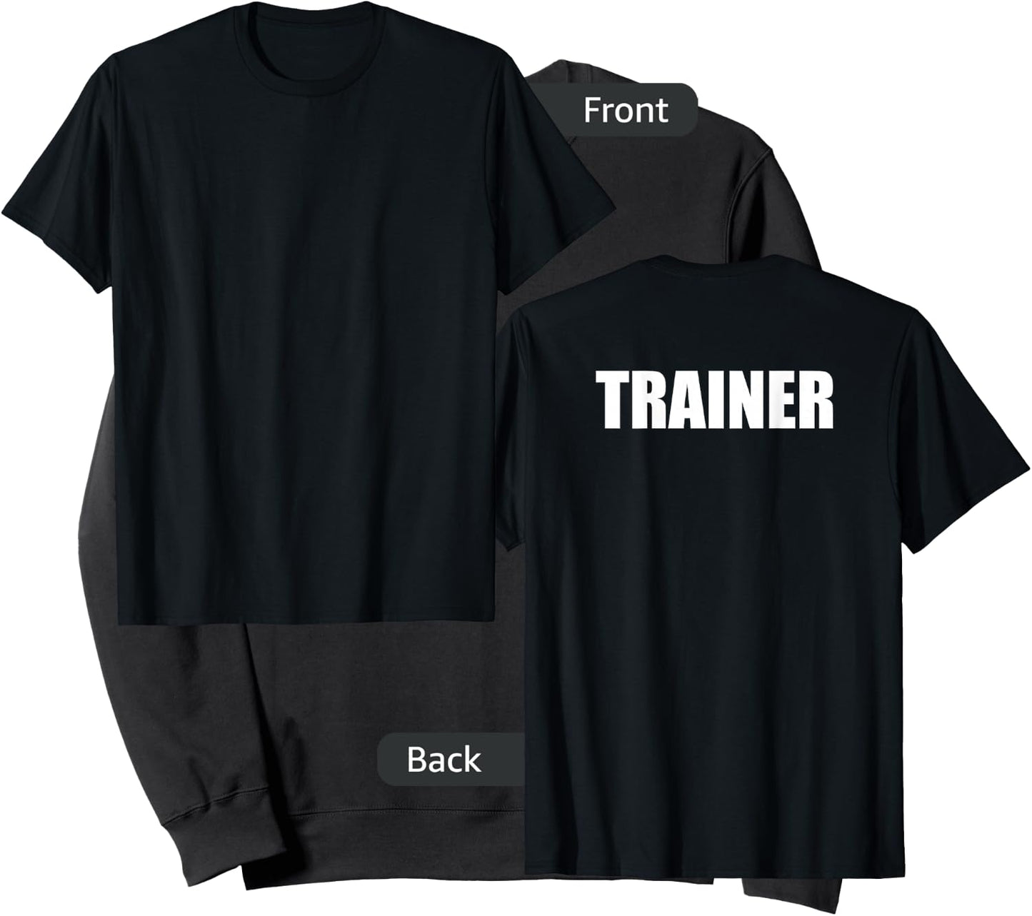 Trainer - Back Only Sweatshirt - Sweatshirt | Black