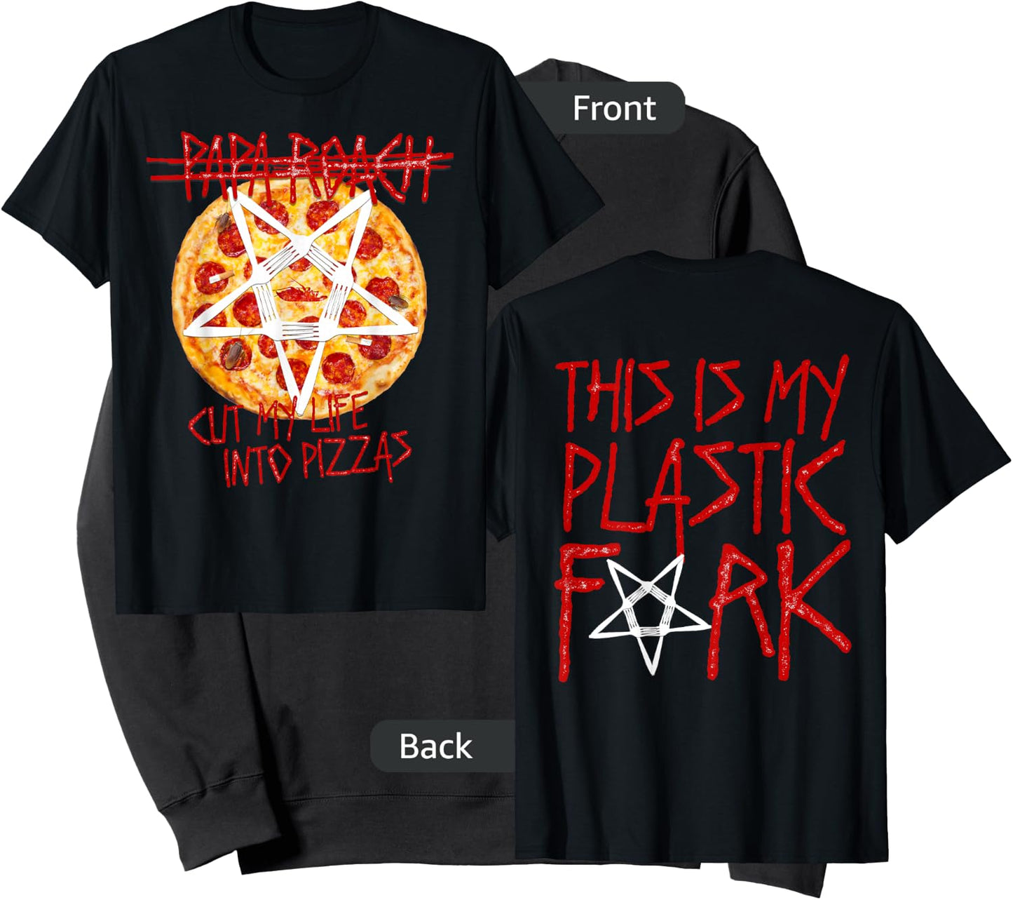 Papa Roach - Official Merchandise -Cut My Life Into Pizzas Sweatshirt - Sweatshirt | Black