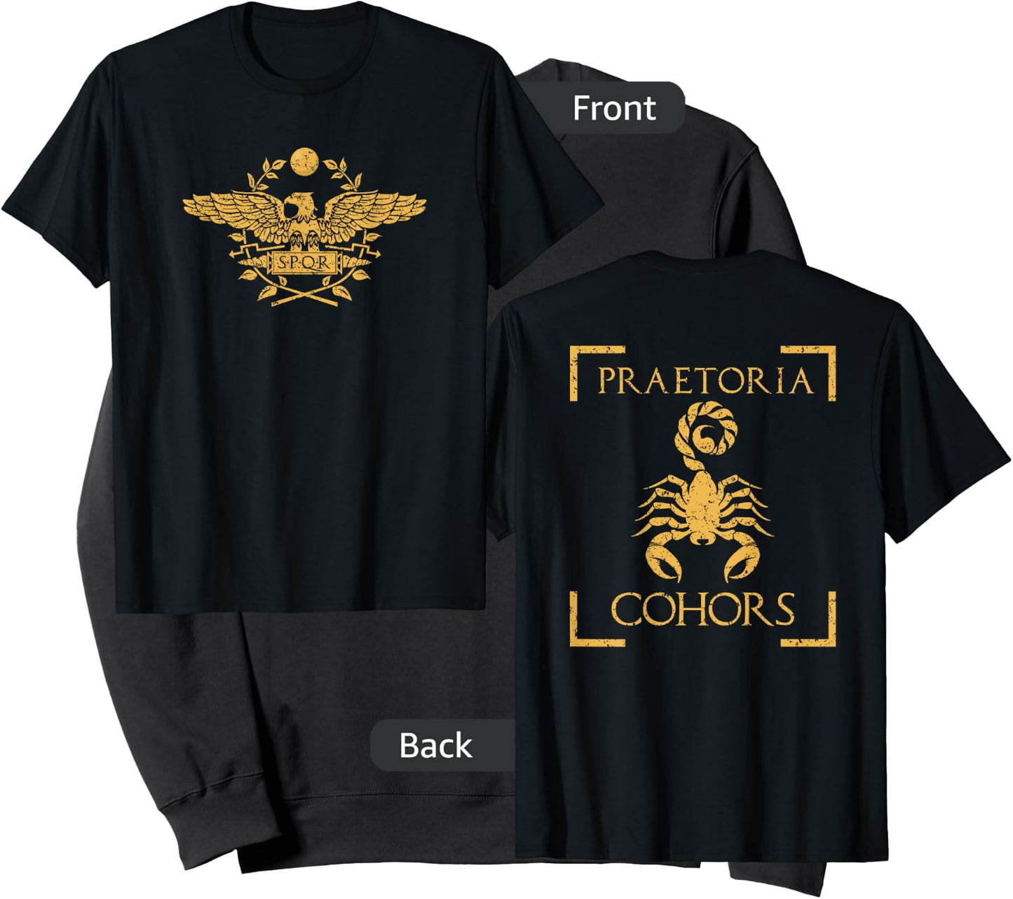 Praetoria Cohors Praetorian Guard Roman Army Back Print Sweatshirt - Sweatshirt | Black
