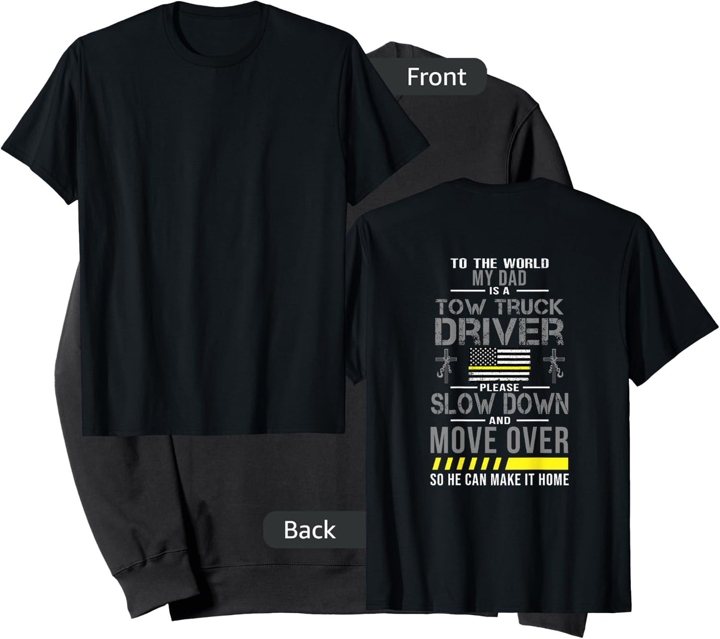 My Dad Is A Tow Truck Operator Sweatshirt - Sweatshirt | Black
