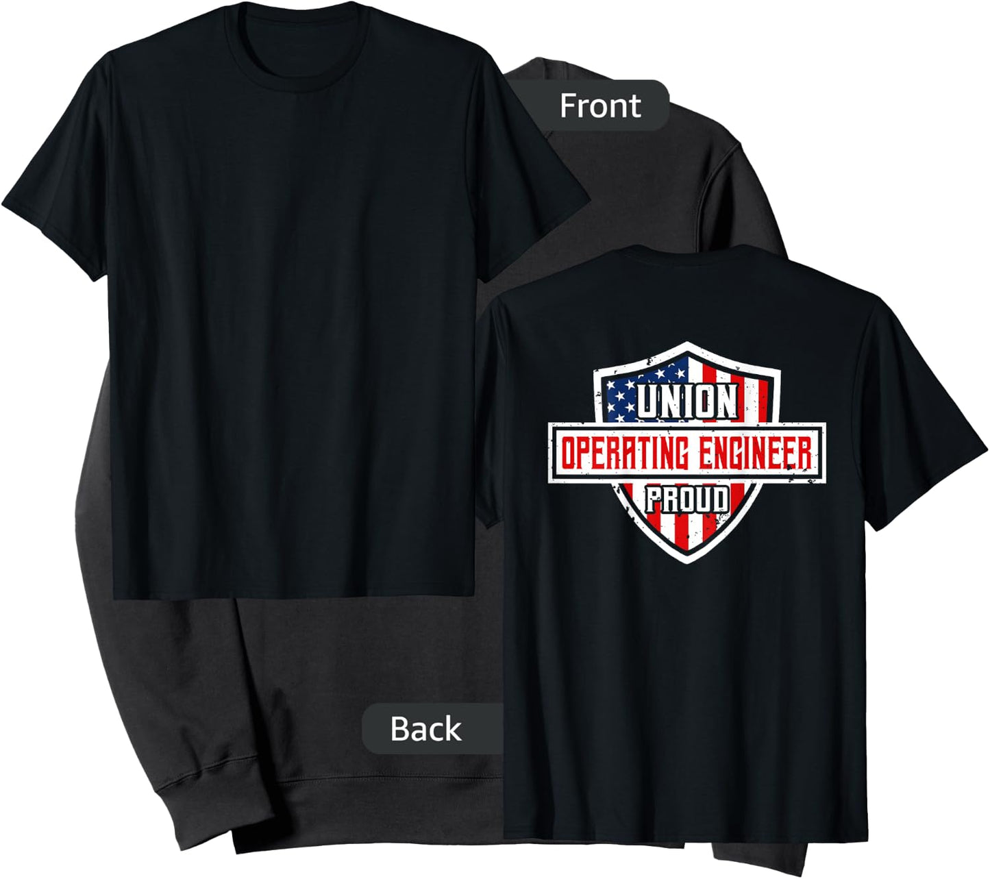 Operating Engineers Design On Back Of Clothing Sweatshirt - Sweatshirt | Black