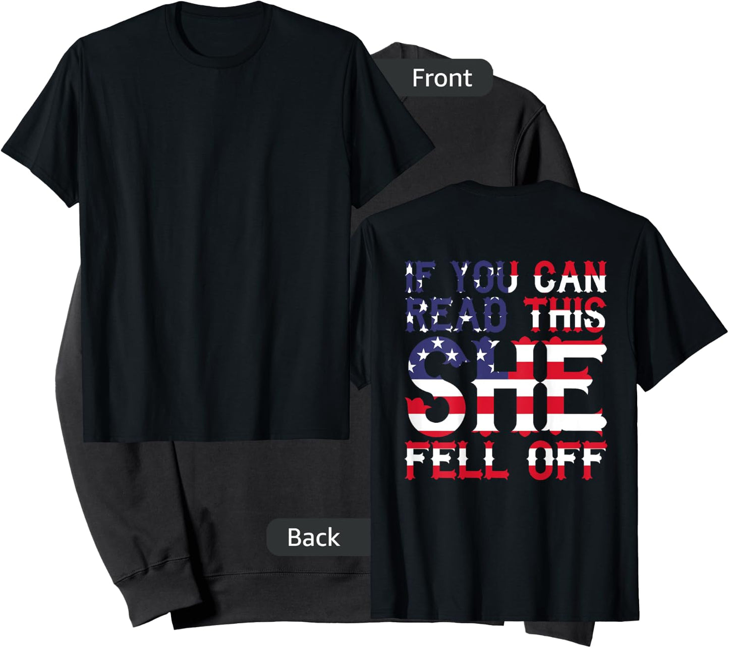 If You Can Read This She Fell Off Funny Motorcycle Sweatshirt - Sweatshirt | Black