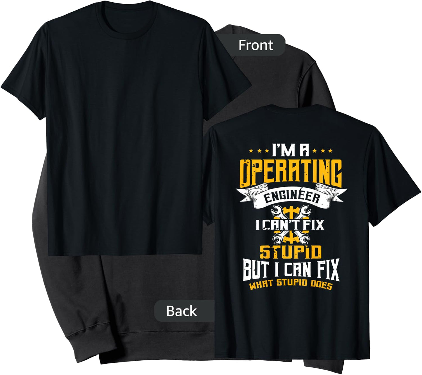 Operating Engineers Design On Back Of Clothing Sweatshirt - Sweatshirt | Black