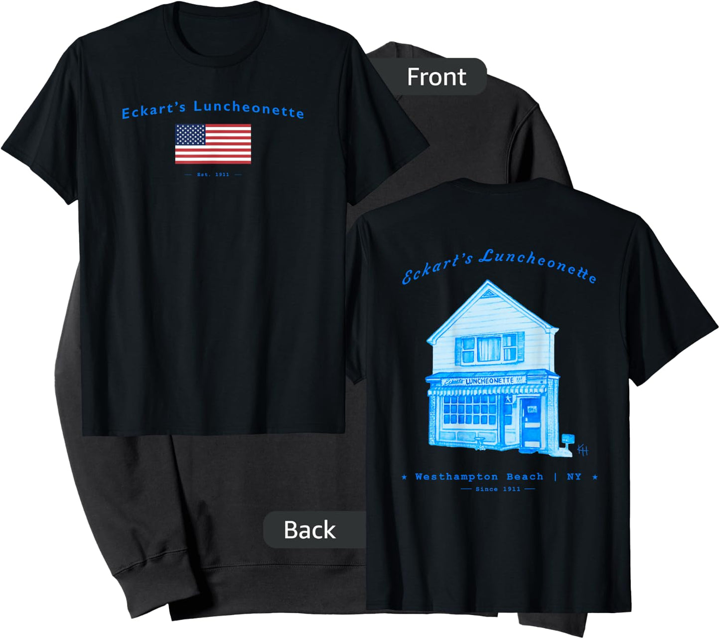 Eckart's Luncheonette Westhampton Beach Sweatshirt - Sweatshirt | Black