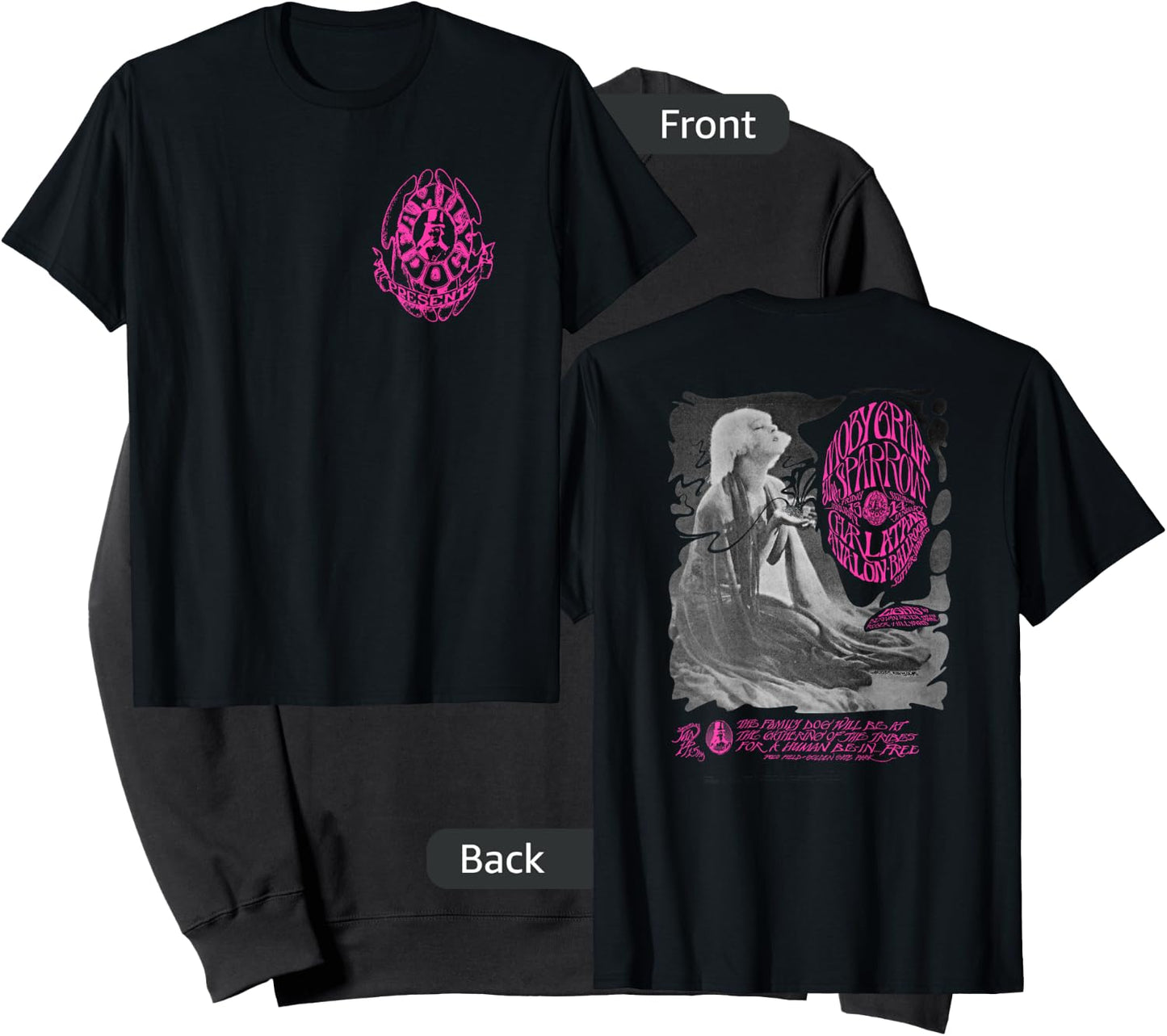 The Family Dog Moby Grape Pink Logo Sweatshirt - Sweatshirt | Black