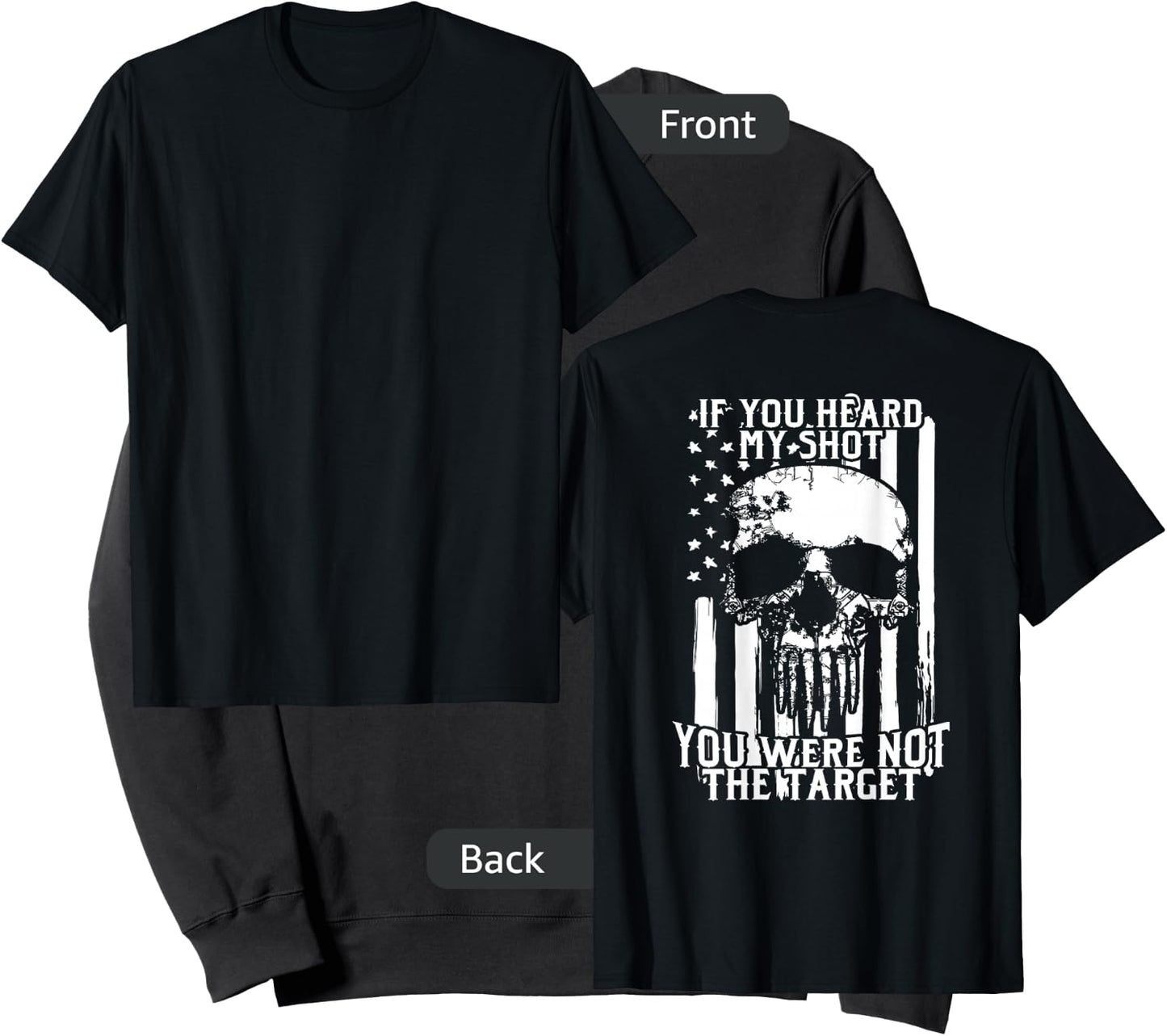 Military Sniper | If You Heard My Shot You Were Not Target Sweatshirt - Sweatshirt | Black