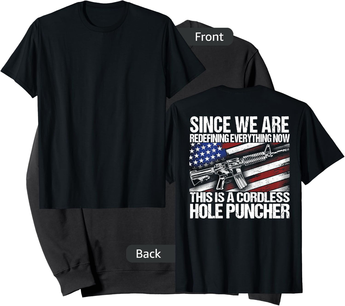 Since We Are Redefining Everything Flag Veteran (on back) Sweatshirt - Sweatshirt | Black