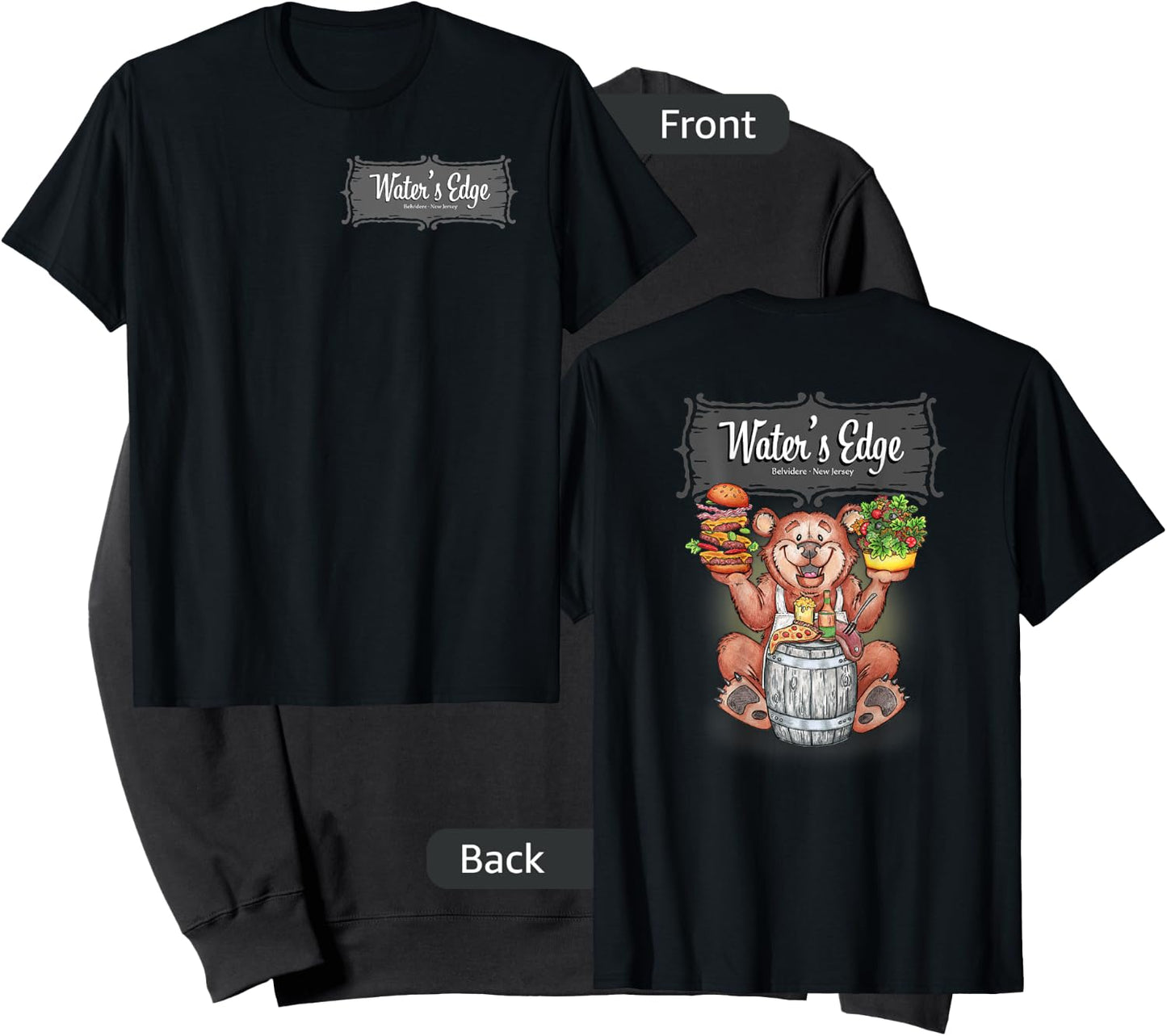 WATERS EDGE, restaurant Sweatshirt - Sweatshirt | Black