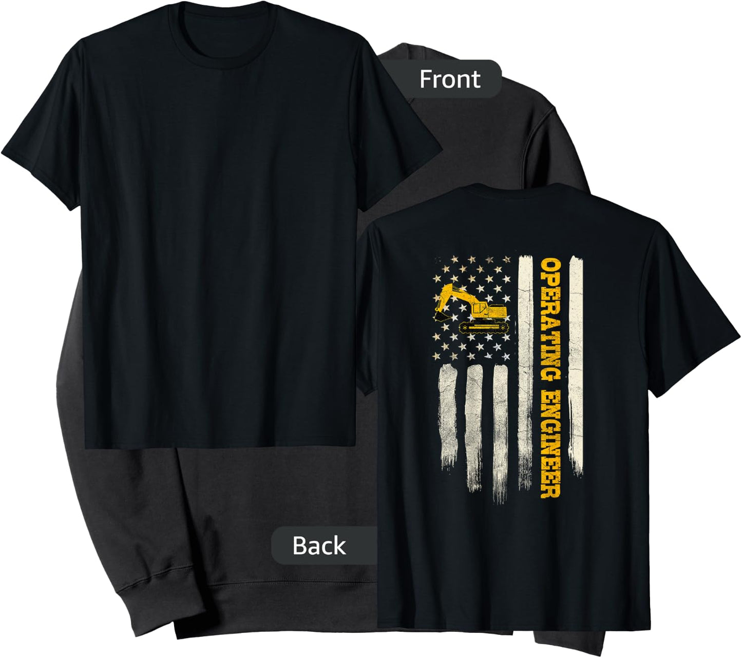 Operating Engineers Design On Back Of Clothing Sweatshirt - Sweatshirt | Black