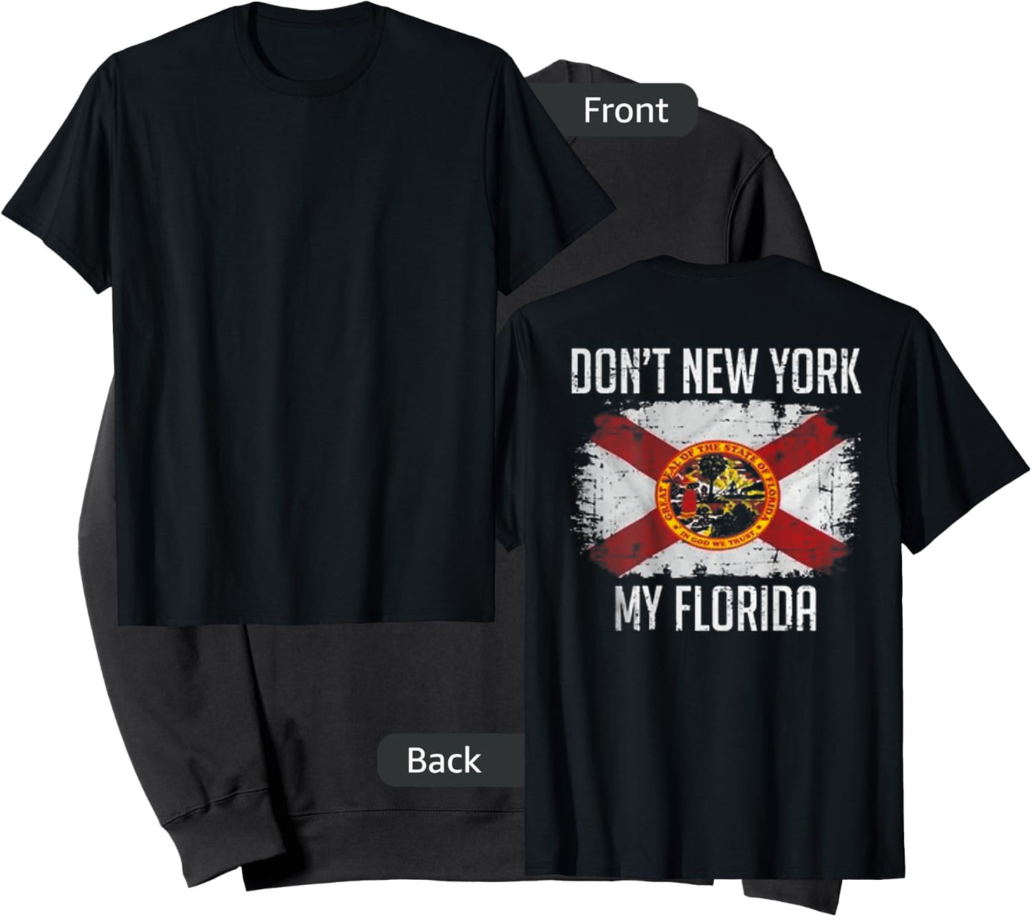 Don't New York My Florida On back Sweatshirt - Sweatshirt | Black