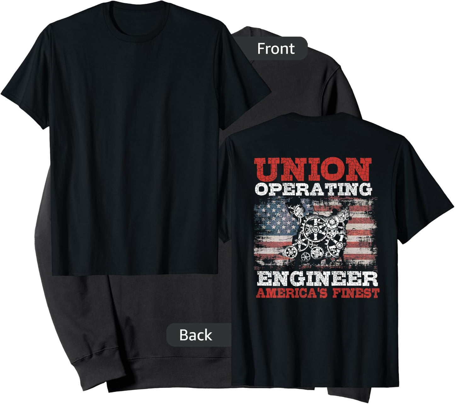 Operating Engineers Design On Back Of Clothing Sweatshirt - Sweatshirt | Black