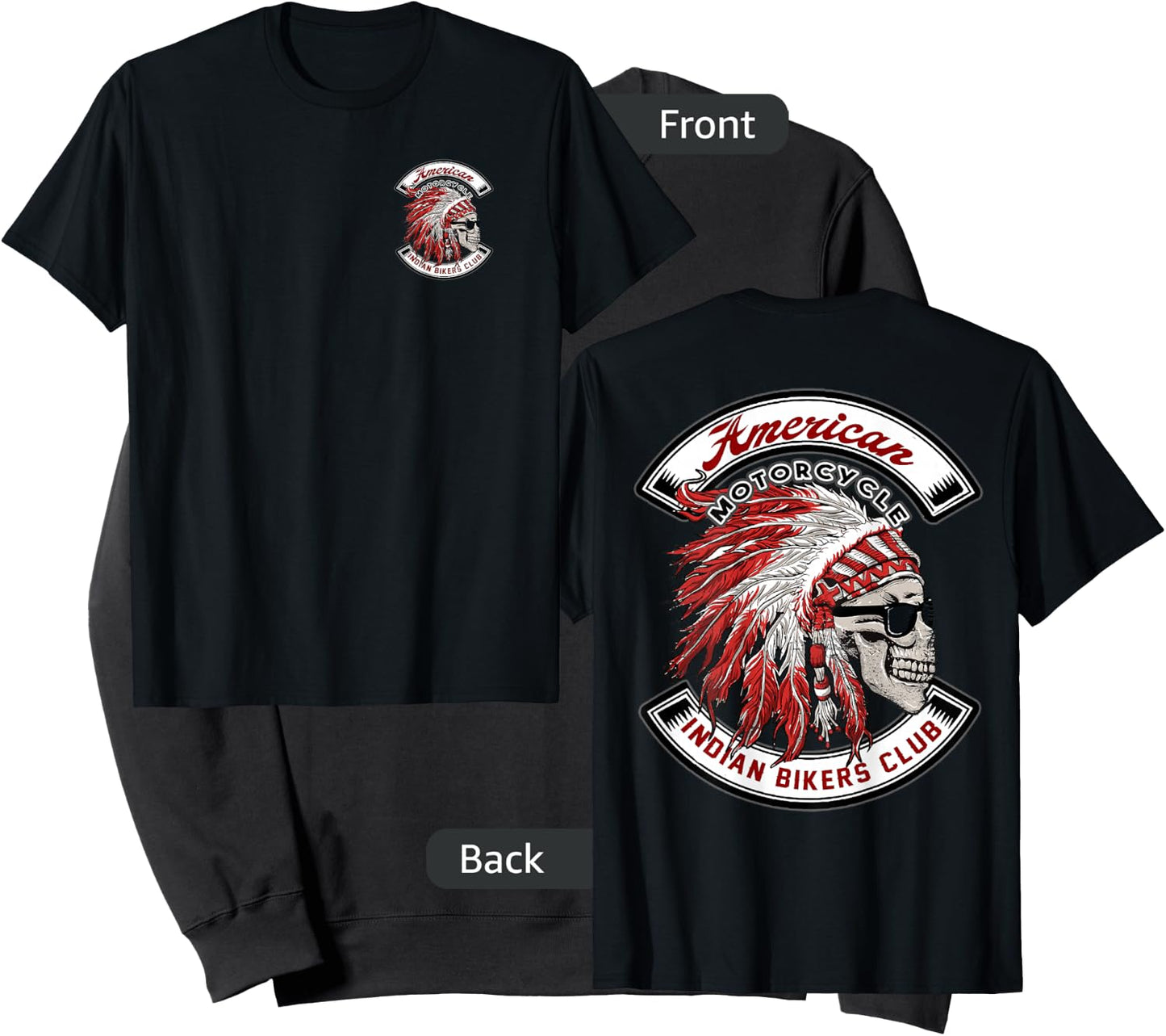 American Motorcycle Indian Bikers Club Motorcycle Biker Bike Small Sweatshirt - Sweatshirt | Black