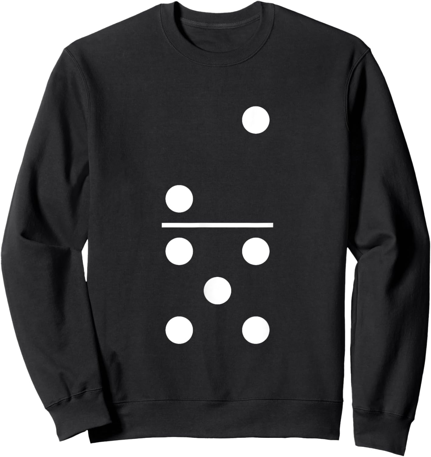 Two Five Domino 2 and 5 White Dots 2-5 Weekend Games 2/5 Sweatshirt - Sweatshirt | Black