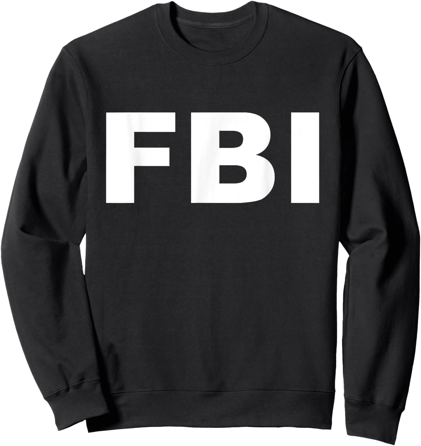 FBI Carnival Fancy Dress Costume Boys Top Premium Sweatshirt - Sweatshirt | Black