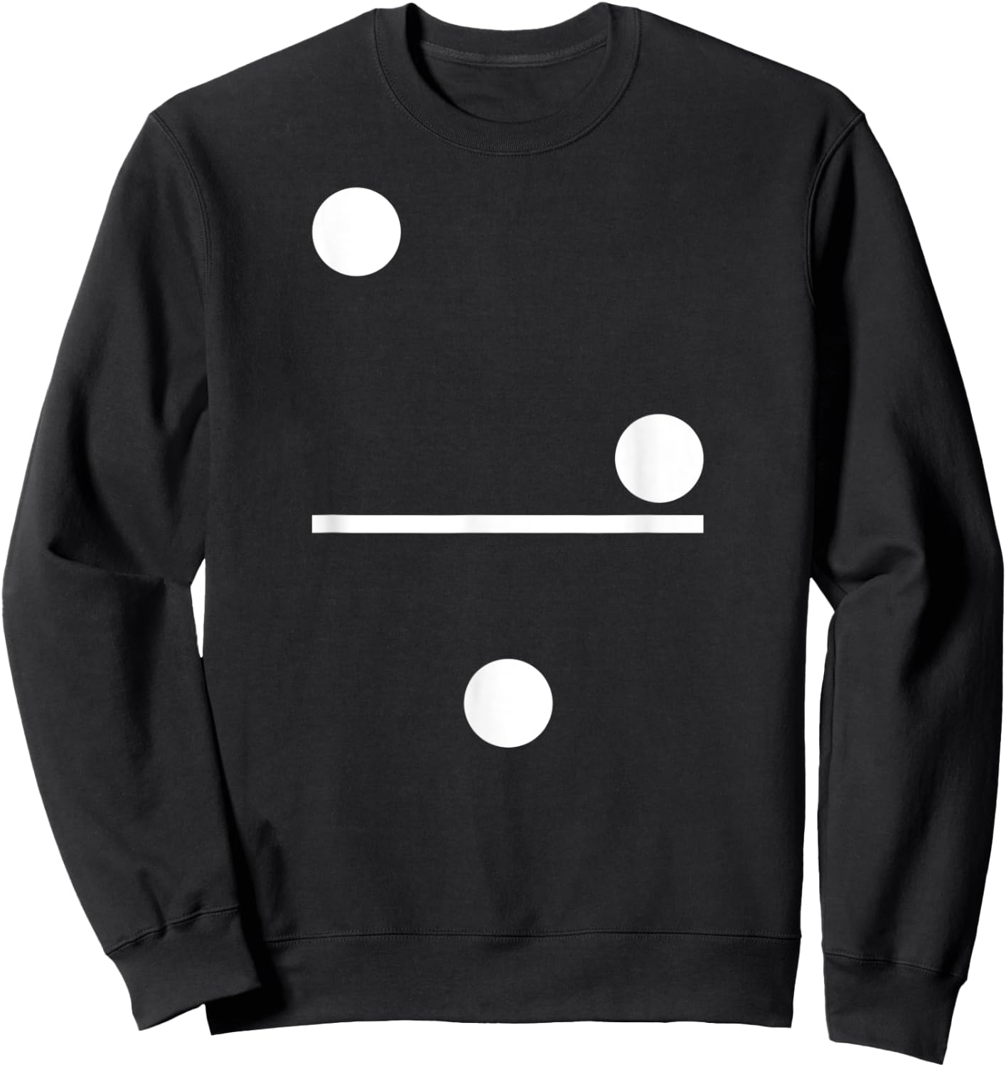 Domino 2-1 Domino Costume Carnival Dominoes Sweatshirt - Sweatshirt | Black